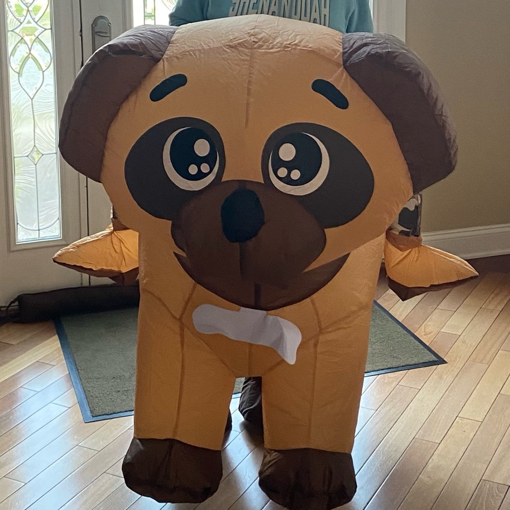 Blow Up Party Inflatable Adult Dog Costume - Picture 9 of 9
